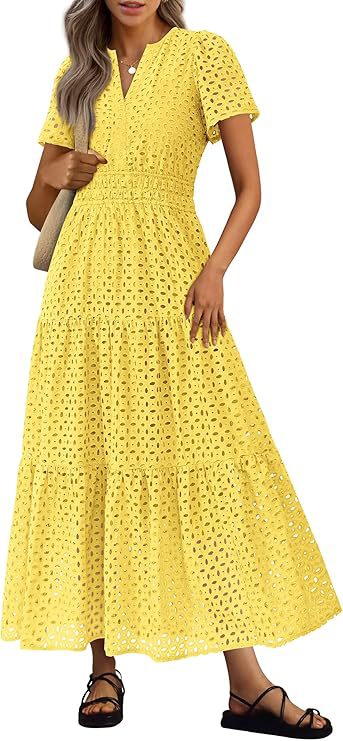 Women's Long Flowing Beach Vacation Dress