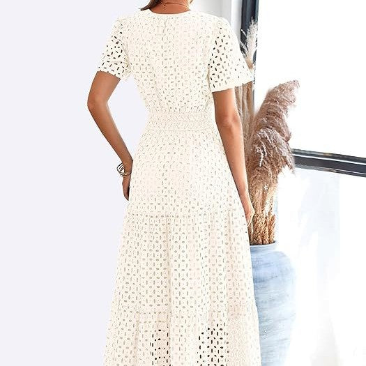 Women's Long Flowing Beach Vacation Dress